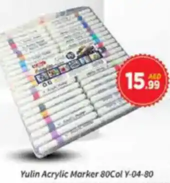 AIKO HYPERMARKET Yulin Acrylic Marker 80Col Y-04-80 offer