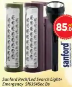 AIKO HYPERMARKET Sanford Rech/Led Search Light+ Emergency Sf6354Sec Bs offer
