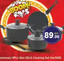 AIKO HYPERMARKET Homeway 8Pcs Non Stick Cooking Set Hw3689 offer