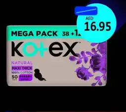Union Coop Kotex Natural Maxi Thick 50's offer