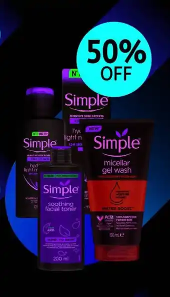Union Coop Simple Face Care Selected Products offer