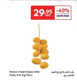 Carrefour Yellow Fresh Dates With Stick offer