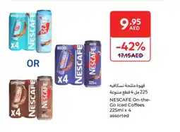 Carrefour Nescafé on the  go iced coffees offer