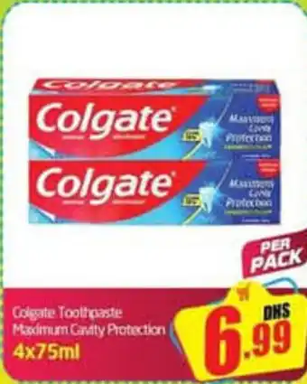 Delta Centre Colgate Toothpaste Maximum Cavity Protection offer
