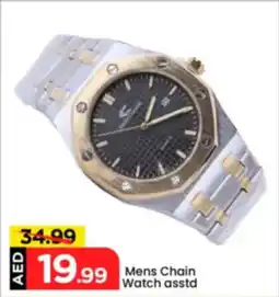 Mark & Save Mens Chain Watch asstd offer