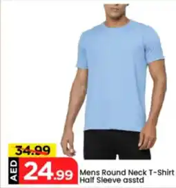 Mark & Save Mens Round Neck T-Shirt Half Sleeve asstd offer