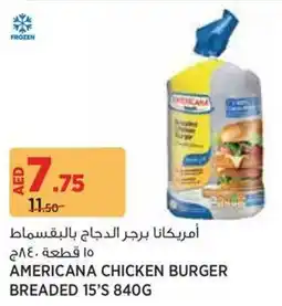 Géant Americana chicken burger breaded 15's offer