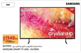 Géant Samsung smart TV UHD DU7000 offer