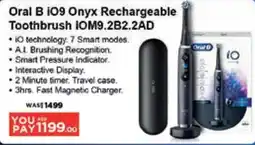 Géant Oral B 109 Onyx Rechargeable Toothbrush IOM9.2B2.2AD offer
