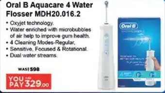 Géant Oral B Aquacare 4 Water Flosser MDH20.016.2 offer