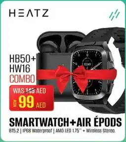 Nesto Heatz Smartwatch HB50 + Air épods HW16 offer