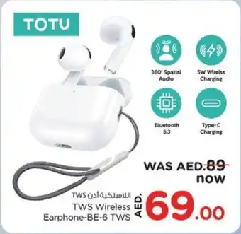 Nesto Totu TWS Wireless Earphone-BE-6 TWS offer