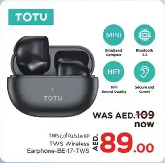 Nesto Totu TWS Wireless Earphone-BE-17-TWS offer