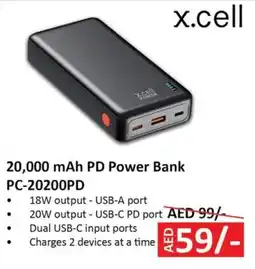 Nesto X.cell 20,000 mAh PD Power Bank 20,000 mAh PD Power Bank PC-20200PD offer