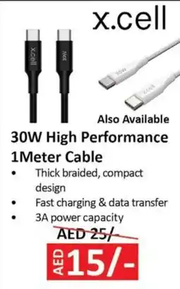 Nesto X.cell 30W High Performance 1 Meter Cable offer