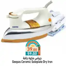 Aswaq Ramez Geepas Ceramic Soleplate Dry Iron offer