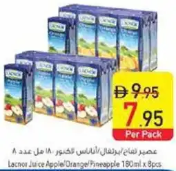 Safeer Market Lacnor Juice Apple/Orange/Pineapple offer