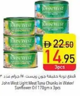 Safeer Market John West Light Meat Tuna Chunks in Water/ Sunflower Oil offer