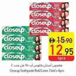 Safeer Market Closeup Toothpaste Red/Green offer
