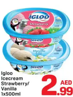 Day To Day Igloo icecream strawberry/ vanilla offer