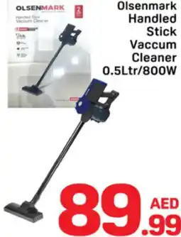 Day To Day Olsenmark Handled Stick Vaccum Cleaner 0.5Ltr/800W offer