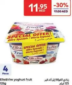 Carrefour Elle&Vire yoghurt fruit offer