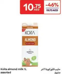Carrefour Koita almond milk offer