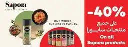 Carrefour On all Sapora products offer