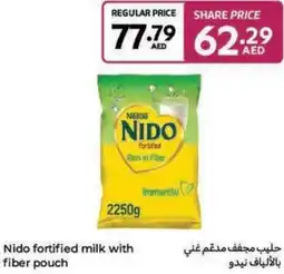 Carrefour Nido fortified milk with fiber pouch offer