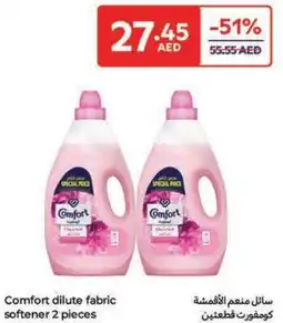 Carrefour Comfort dilute fabric softener 2 pieces offer