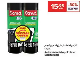 Carrefour Sanita bio trash bags offer