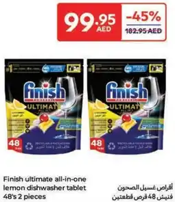 Carrefour Finish ultimate all-in-one lemon dishwasher tablet offer