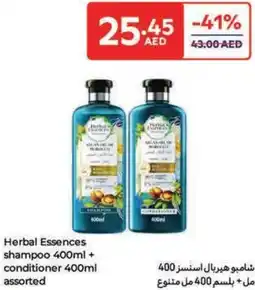 Carrefour Herbal Essences shampoo + conditioner offer