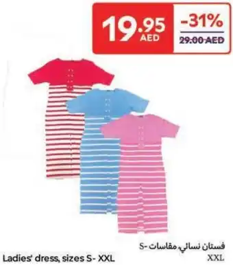 Carrefour Ladies' dress, sizes S-XXL offer