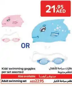 Carrefour Kids' swimming goggles per set assorted offer