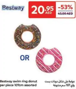 Carrefour Bestway swim ring donut per piece assorted offer