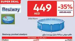 Carrefour Bestway poolset steelpro offer