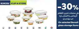 Carrefour On selected Borosil glass storage items offer