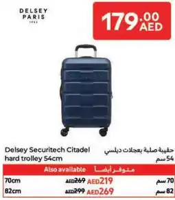 Carrefour Delsey Securitech Citadel hard trolley offer