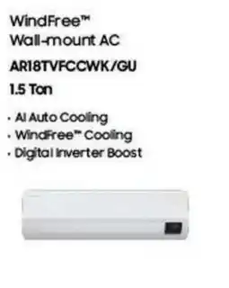 Carrefour WindFree Wall-mount AC AR18TVFCCWK/GU offer