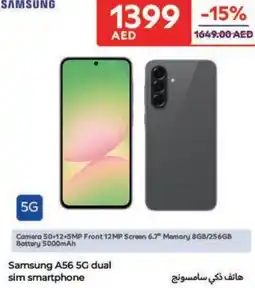 Carrefour Samsung A56 5G dual sim smartphone offer