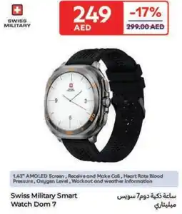 Carrefour Swiss Military Smart Watch Dom 7 offer