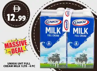 Grand Mall Sharjah Unikai uht full cream milk offer