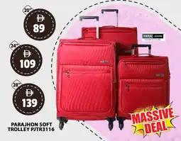 Grand Mall Sharjah Parajhon soft trolley pjtr3116 offer