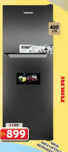 Grand Mall Sharjah Nikai NRF410FSS9 D/D Refrigerator offer