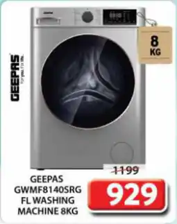 Grand Mall Sharjah Geepas GWMF8140SRG FL washing machine offer