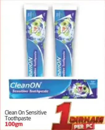 Delta Centre Clean On Sensitive Toothpaste offer