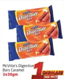 Delta Centre McVitie's Digestive Bars Caramel offer