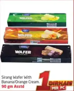 Delta Centre Sirang Wafer With Banana / Orange Cream offer
