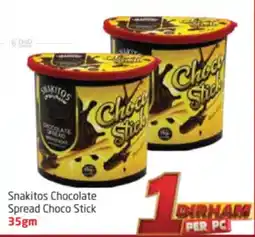 Delta Centre Snakitos Chocolate Spread Choco Stick offer